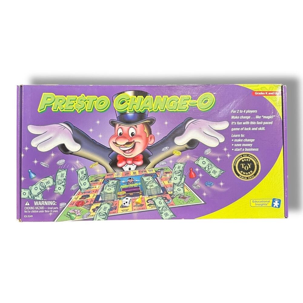 2000 Educational Insights Presto Change-O Board Game